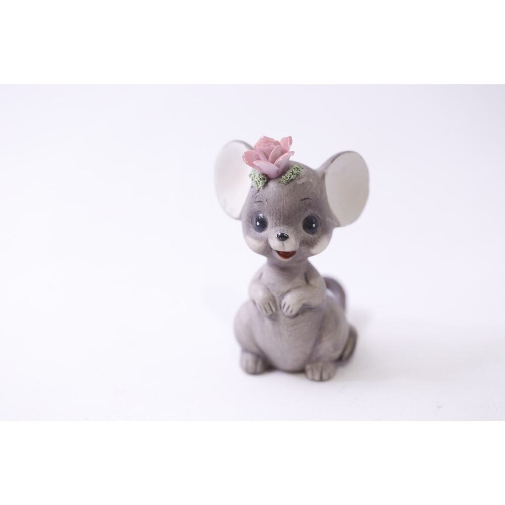 Josef Originals, George Good, Mouse with Rose, Figurine, Japan, ~ 250826-WH 539